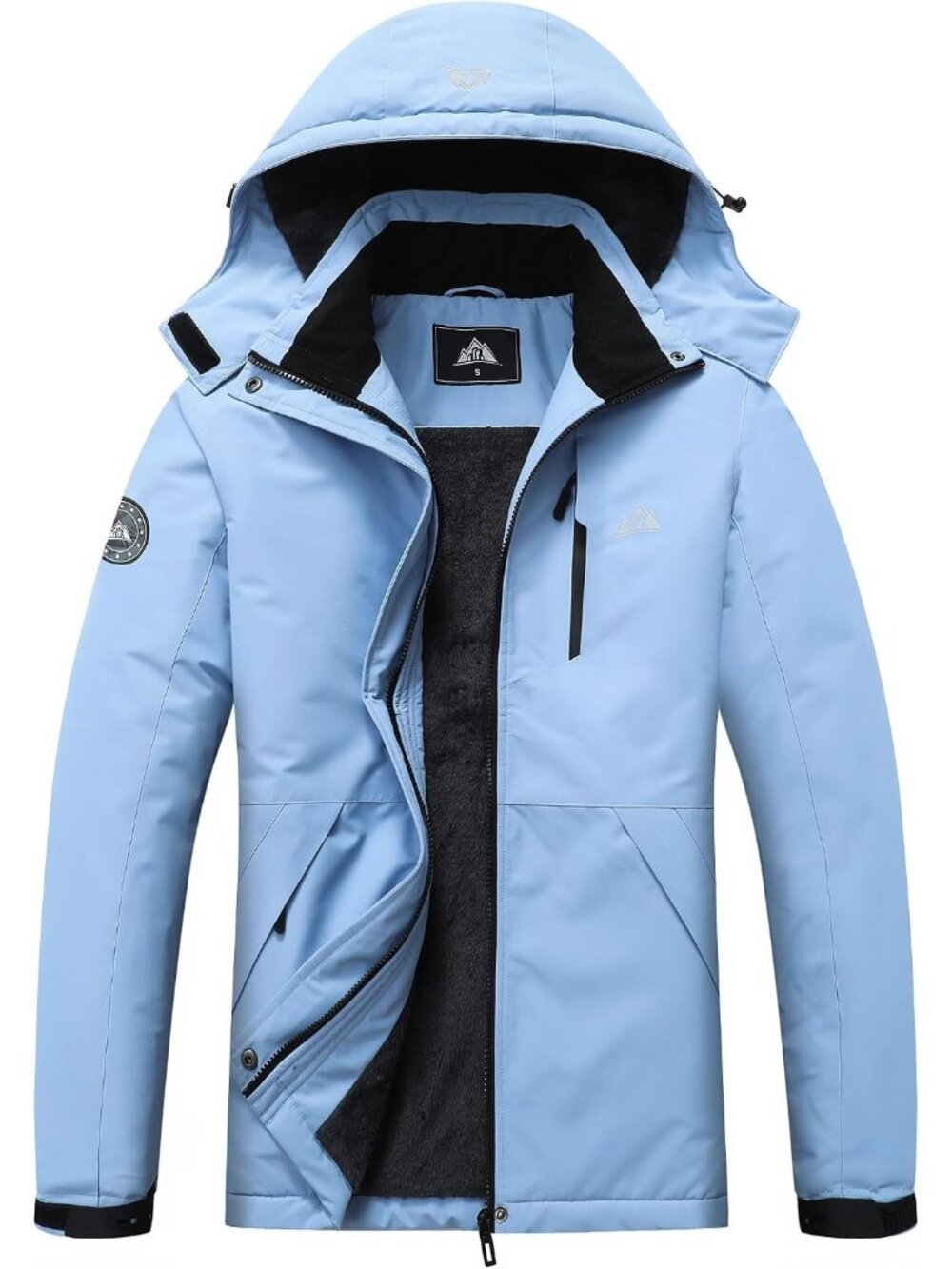 〽️Women’s Denim Blue Waterproof Insulated Winter Hiking Jacket